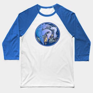 Moon Bubble Baseball T-Shirt